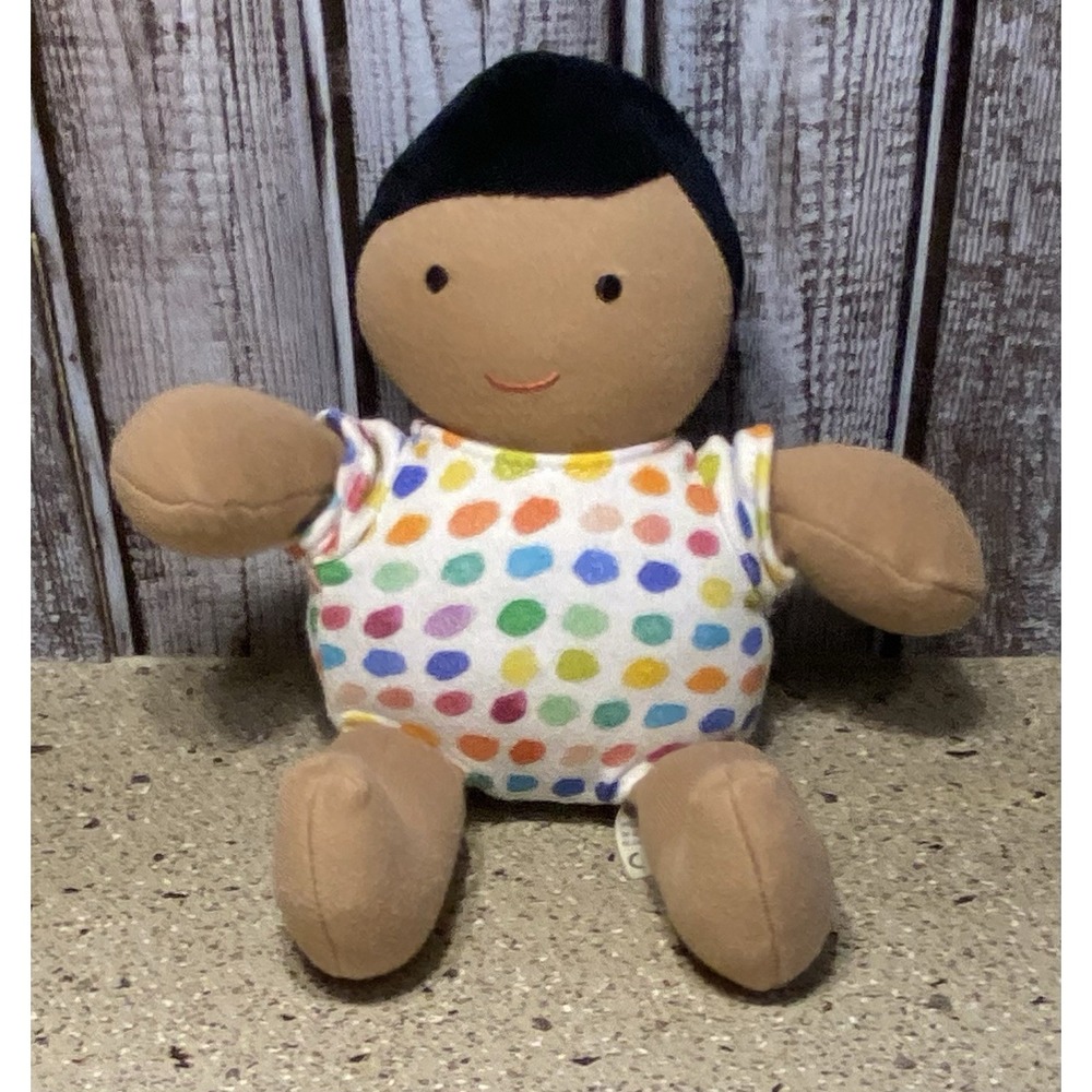 Lovevery Plush Doll Organic Baby toy Lovey Montessori Learning Polka Dot spot 7"